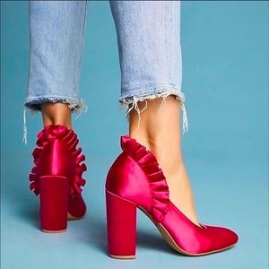 Botkier Vienna Ruffle Pump Pink Size 6 Sexy Shoes